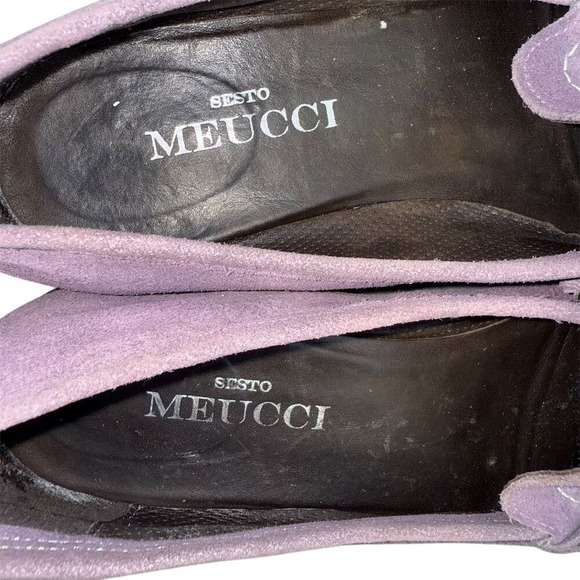 Sesto Meucci Women's Purple Suede Horsebit Loafers Size 8.5 N‎ - Picture 4 of 9